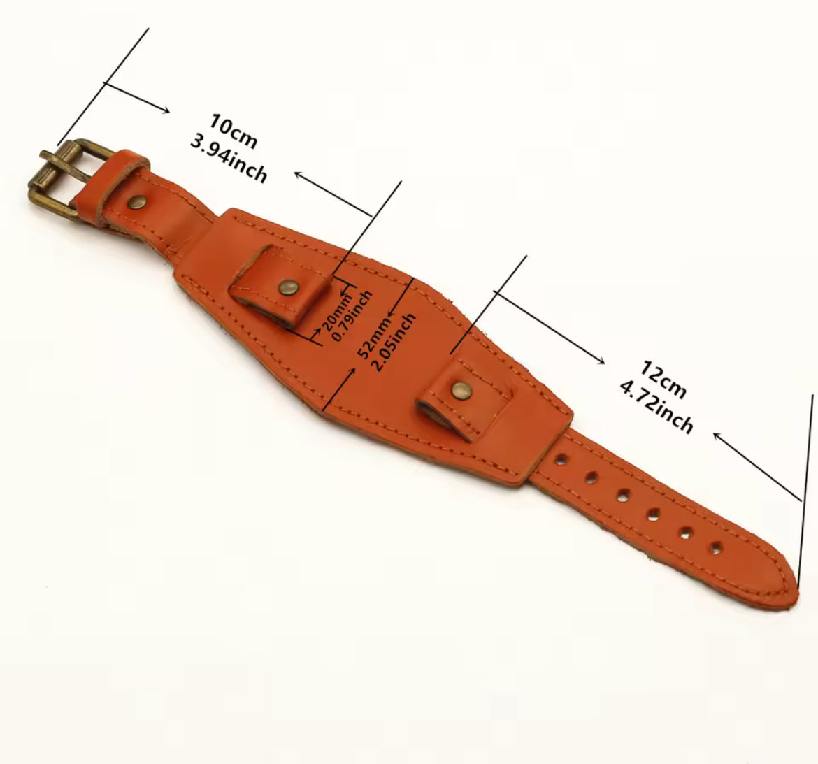 Citizen Bullhead Genuine Buttero Leather Brad Pitt Once Upon a time in Hollywood Strap All