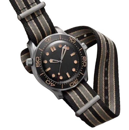 Omega Seamaster Diver 300M James Bond No Time To Die Ballistic NATO Strap Watch