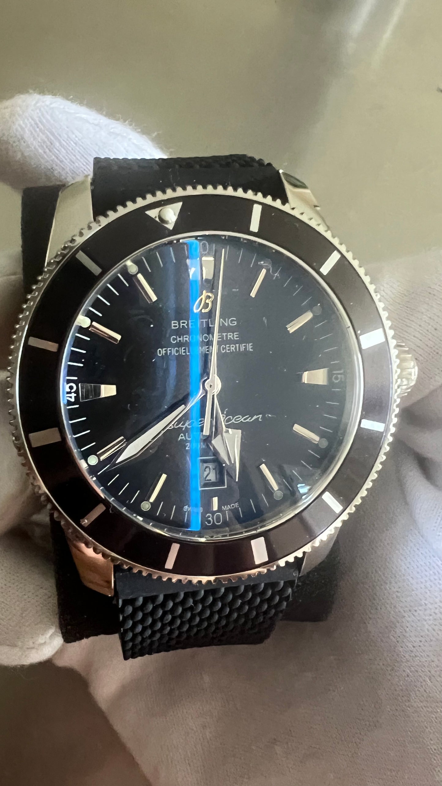 Breitling Super Ocean  Heritage  B20 AUTOMATIC Blue reflection dial 46mm Watch