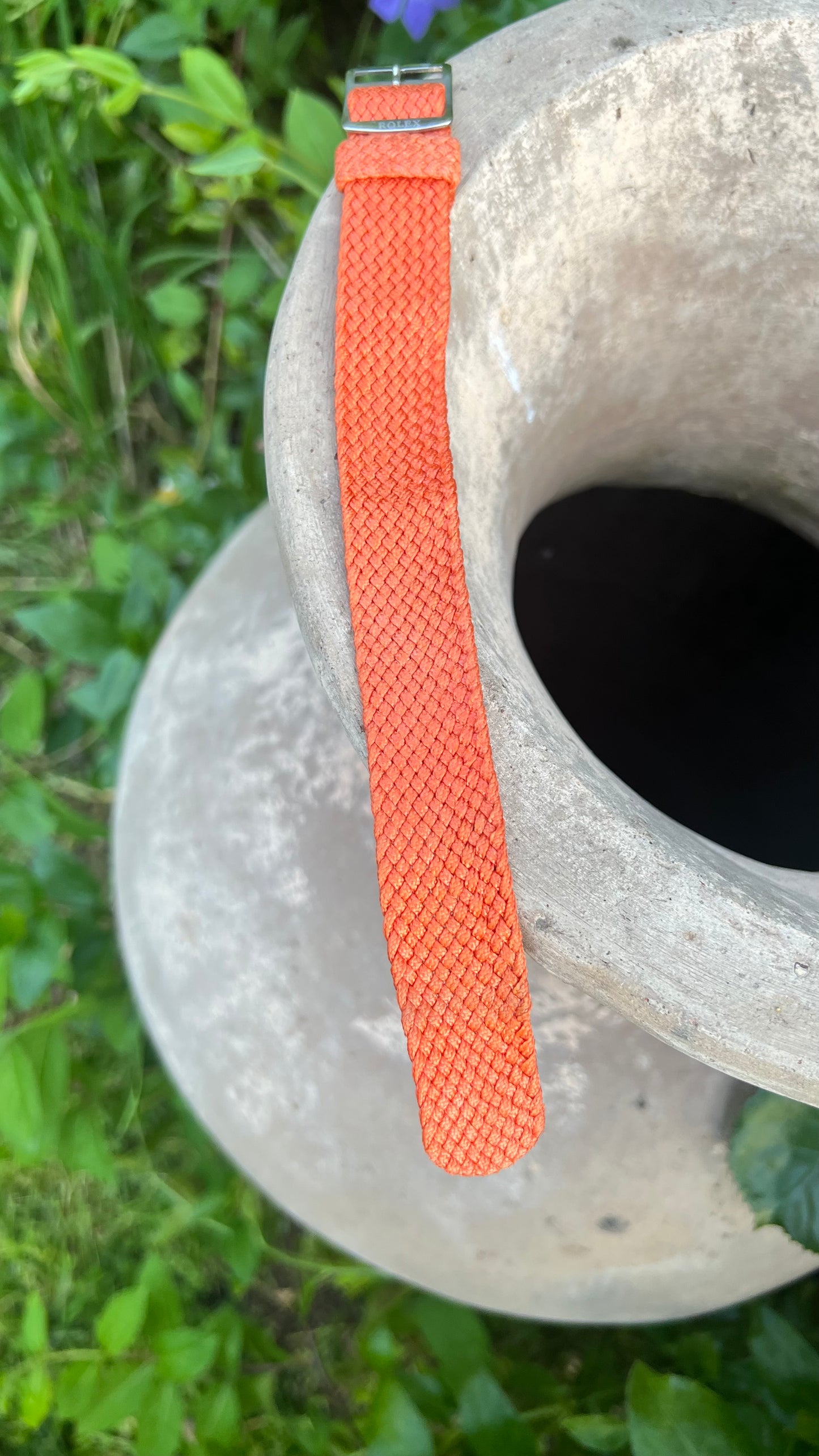 Rolex Custom Weaved Orange NATO Strap