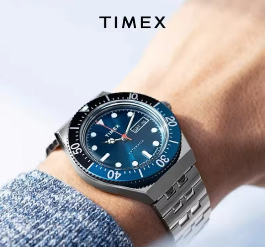 TIMEX Diver Blue dial 40mm Stainless Steel Automatic Watch