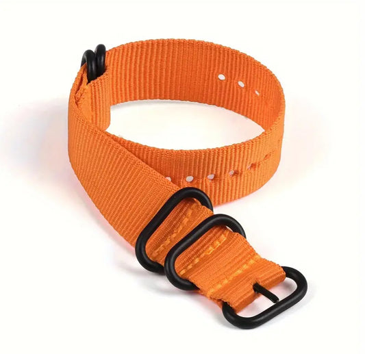 Nato Ballistic Black Black 20mm Strap