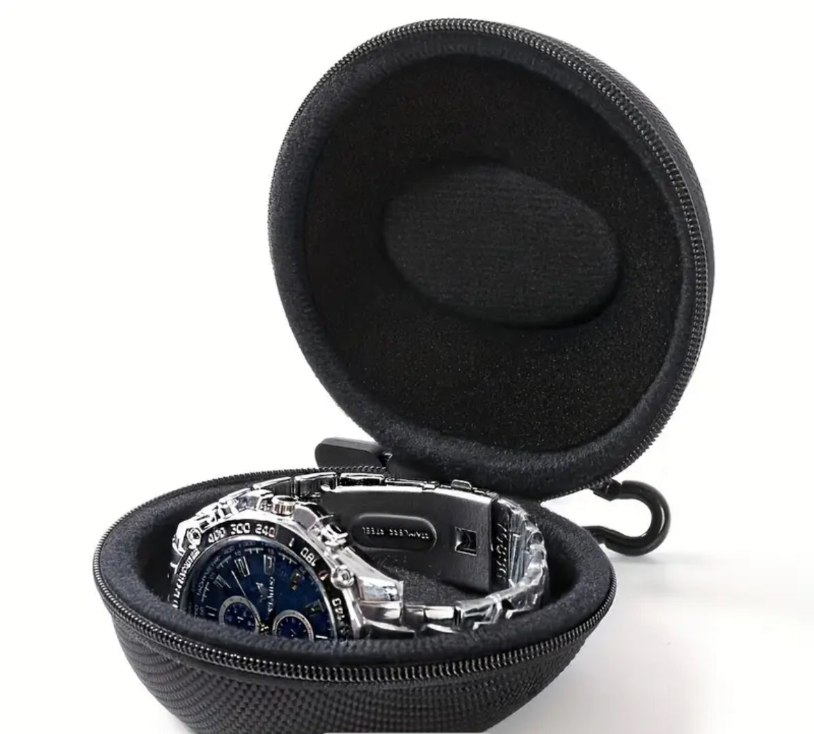 Watch Carrying Pouch, Molded Nylon, Zipper