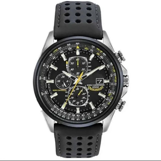 Citizen SS Black Rubber Quartz Watch