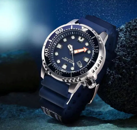 Citizen CTZ BN0150 Eco-Drive Series Sports Diving Waterproof Quartz Blue Watch