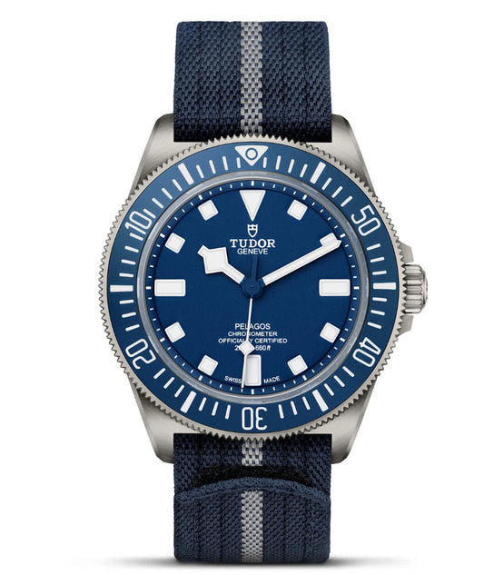 Tudor Pelagos FDX  Automatic Blue Bezel No Date Stainless Steel 41mm Watch