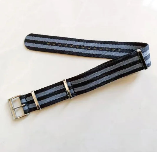 OMEGA Seamaster Spectre Gray x Black Ballistic 20mm Replacement NATO Strap