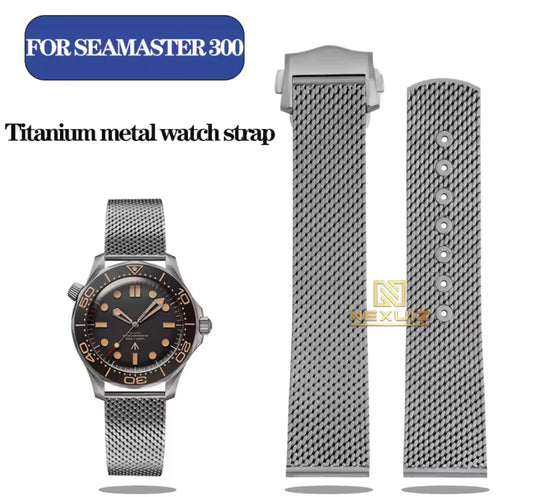 Titanium Milanese Mesh fits Omega Seamaster Stainless Steel 20mm Bracelet