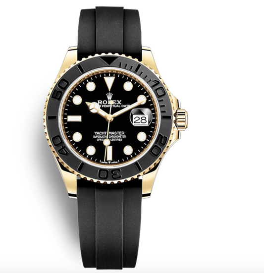 Rolex Yacht-Master Rose Gold  226658 42mm Black rubber watch