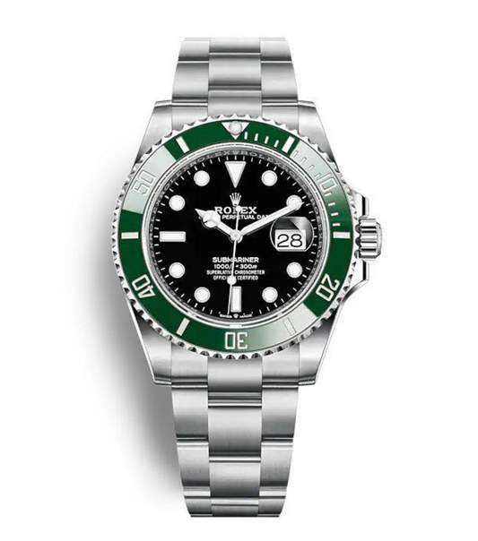 Rolex Submariner Date Green Bezel Ceramic Stainless 126610LV “Starbucks” Watch
