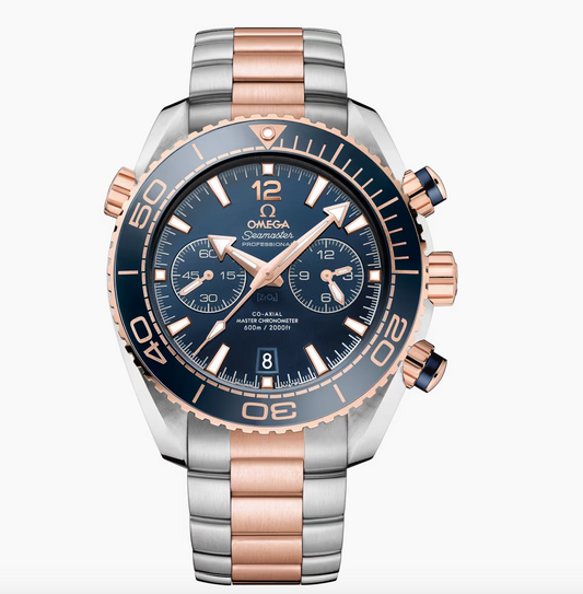 Omega Seamaster Planet Ocean 600M 45.5 MM, SEDNA™ GOLD on Steel Watch