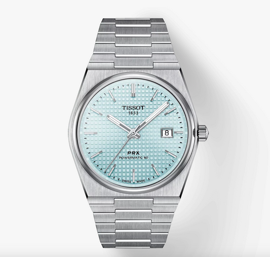 TISSOT PRX POWERMATIC  Turquoise 80 40MM T137.407.11.351.00