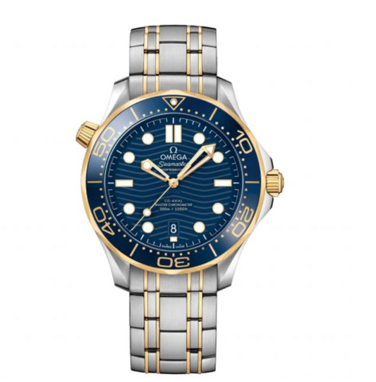 Omega Seamaster Two Tone Blue Dial 212.30.36.20.03.001  Watch
