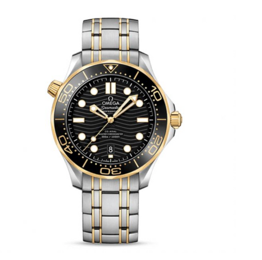 Omega Seamaster 300M Two Tone Black Dial 212.30.36.20.03.001  Watch